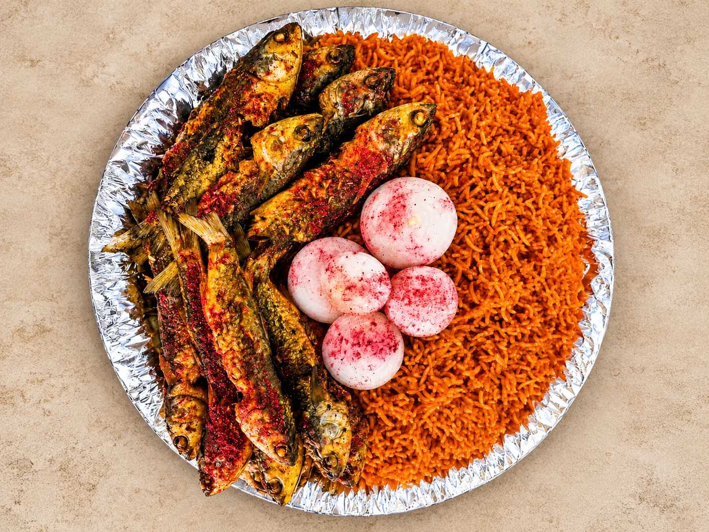 سمك الحرش والتمن الأحمر